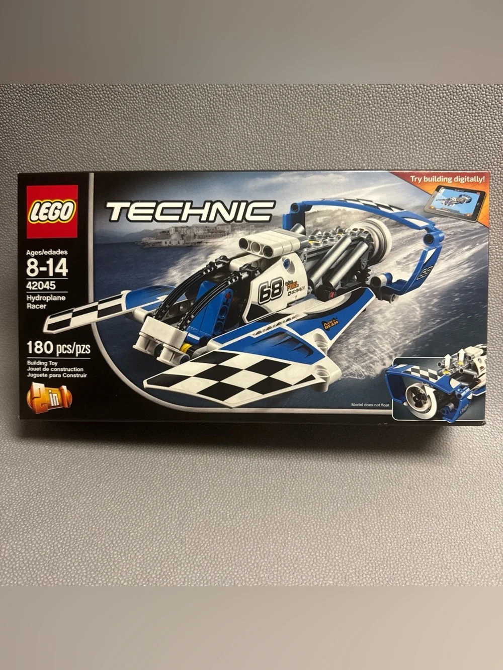 LEGO TECHNIC: Hydroplane Racer (42045) Race Boat 180pc 2-in-1 Box Set New